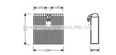 AVA QUALITY COOLING AIV031 Випарник, кондиціонер