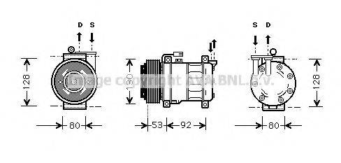 AVA QUALITY COOLING ALAK009 Компресор, кондиціонер