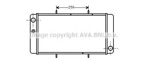 AVA QUALITY COOLING AU2033 Радіатор, охолодження двигуна