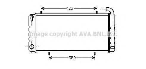 AVA QUALITY COOLING AU2102 Радіатор, охолодження двигуна