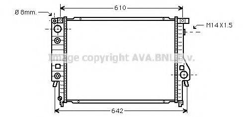 AVA QUALITY COOLING BW2048 Радіатор, охолодження двигуна