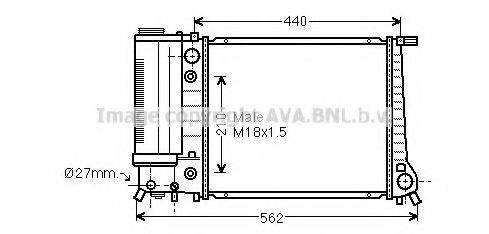 AVA QUALITY COOLING BW2082 Радіатор, охолодження двигуна