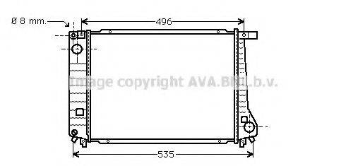 AVA QUALITY COOLING BW2086 Радіатор, охолодження двигуна