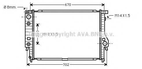 AVA QUALITY COOLING BW2092 Радіатор, охолодження двигуна