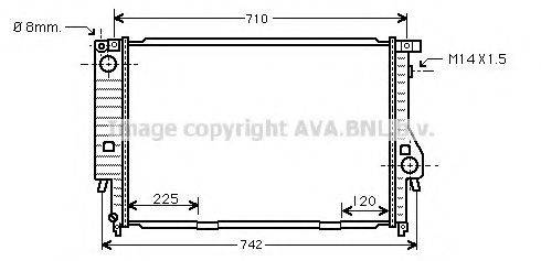 AVA QUALITY COOLING BW2095 Радіатор, охолодження двигуна