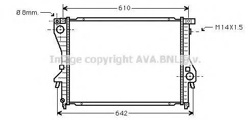 AVA QUALITY COOLING BW2222 Радіатор, охолодження двигуна