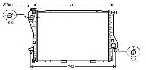 AVA QUALITY COOLING BW2233 Радіатор, охолодження двигуна