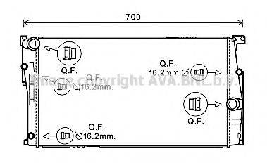 AVA QUALITY COOLING BW2449 Радіатор, охолодження двигуна