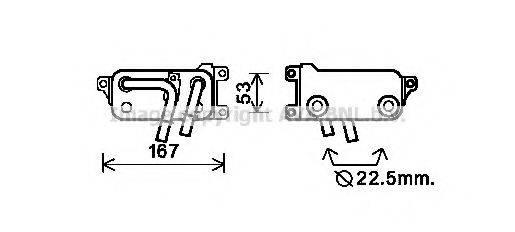 AVA QUALITY COOLING BW3401 Олійний радіатор, автоматична коробка передач