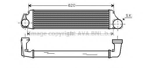 AVA QUALITY COOLING BW4282 Інтеркулер