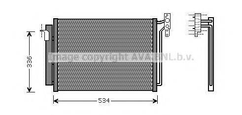 AVA QUALITY COOLING BW5281D Конденсатор, кондиціонер