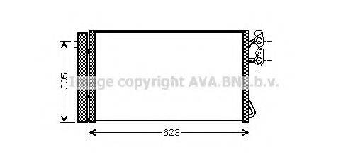 AVA QUALITY COOLING BW5296 Конденсатор, кондиціонер