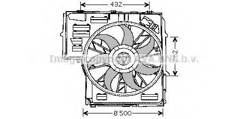 AVA QUALITY COOLING BW7505 Вентилятор, охолодження двигуна