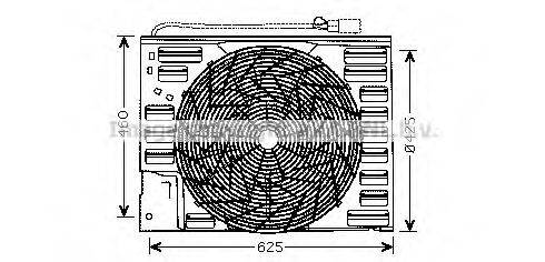 AVA QUALITY COOLING BW7508 Вентилятор, охолодження двигуна