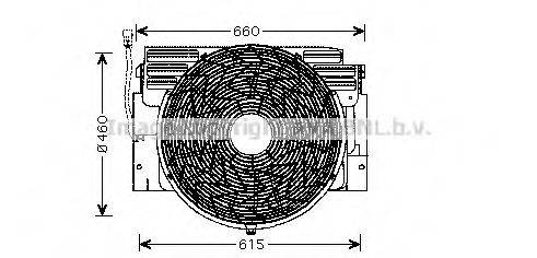 AVA QUALITY COOLING BW7517 Вентилятор, охолодження двигуна