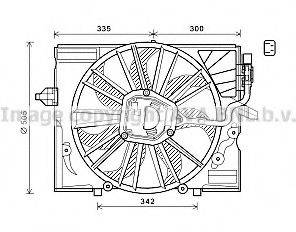 AVA QUALITY COOLING BW7533 Вентилятор, охолодження двигуна