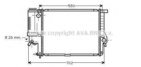 AVA QUALITY COOLING BWA2201 Радіатор, охолодження двигуна