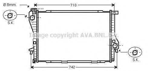 AVA QUALITY COOLING BWA2233 Радіатор, охолодження двигуна