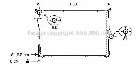 AVA QUALITY COOLING BWA2290 Радіатор, охолодження двигуна