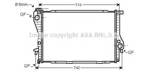 AVA QUALITY COOLING BWA2301 Радіатор, охолодження двигуна