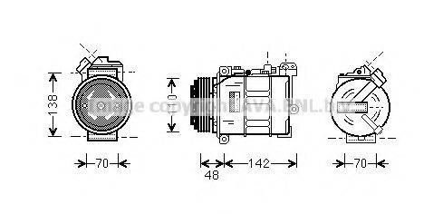 AVA QUALITY COOLING BWK015 Компресор, кондиціонер