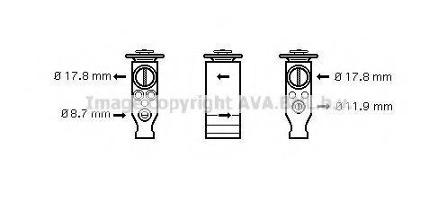 AVA QUALITY COOLING CN1244 Розширювальний клапан, кондиціонер