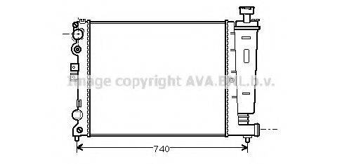 AVA QUALITY COOLING CN2077 Радіатор, охолодження двигуна