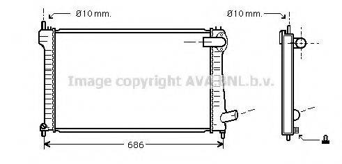 AVA QUALITY COOLING CN2182 Радіатор, охолодження двигуна