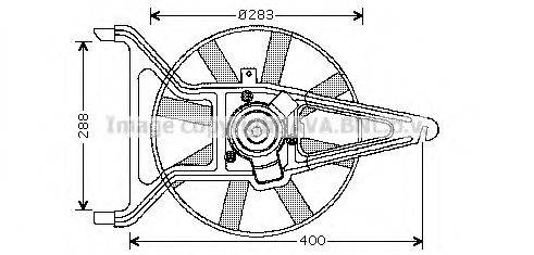 AVA QUALITY COOLING CN7539 Вентилятор, охолодження двигуна