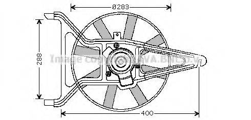 AVA QUALITY COOLING CN7542 Вентилятор, охолодження двигуна