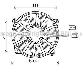 AVA QUALITY COOLING CN7552 Вентилятор, охолодження двигуна