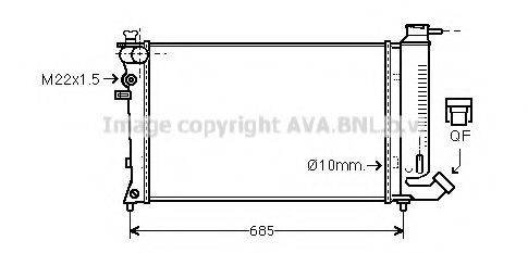 AVA QUALITY COOLING CNA2112 Радіатор, охолодження двигуна