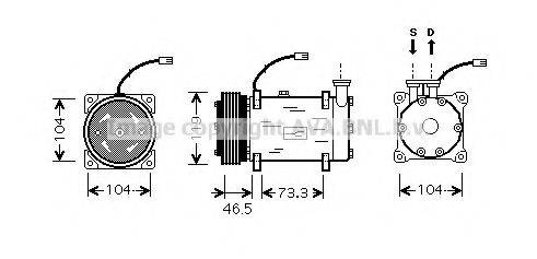 AVA QUALITY COOLING CNK030 Компресор, кондиціонер