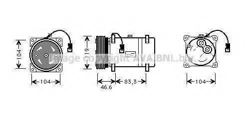 AVA QUALITY COOLING CNK216 Компресор, кондиціонер