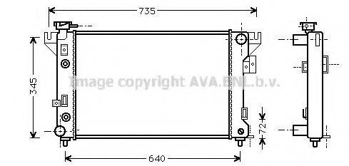 AVA QUALITY COOLING CR2032 Радіатор, охолодження двигуна