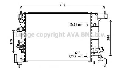 AVA QUALITY COOLING CTA2047 Радіатор, охолодження двигуна