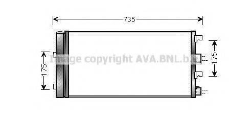 AVA QUALITY COOLING DAA5004D Конденсатор, кондиціонер