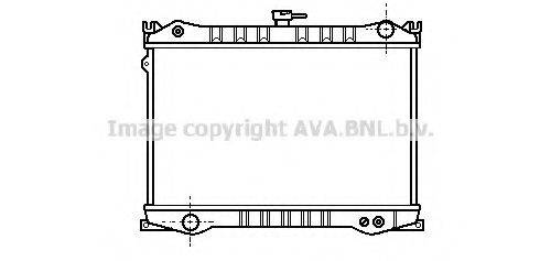 AVA QUALITY COOLING DN2035 Радіатор, охолодження двигуна