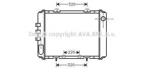 AVA QUALITY COOLING DN2055 Радіатор, охолодження двигуна