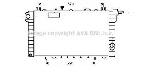 AVA QUALITY COOLING DN2111 Радіатор, охолодження двигуна