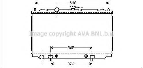 AVA QUALITY COOLING DN2218 Радіатор, охолодження двигуна