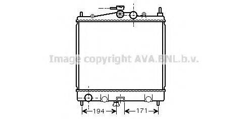 AVA QUALITY COOLING DN2247 Радіатор, охолодження двигуна