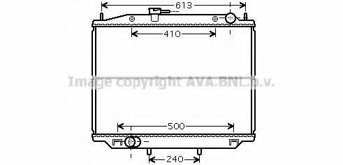 AVA QUALITY COOLING DN2265 Радіатор, охолодження двигуна