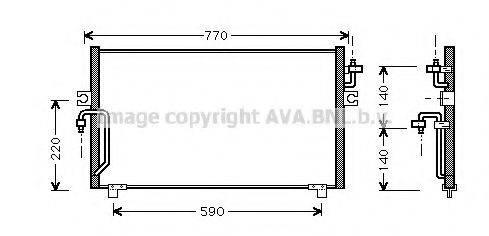 AVA QUALITY COOLING DN5182 Конденсатор, кондиціонер