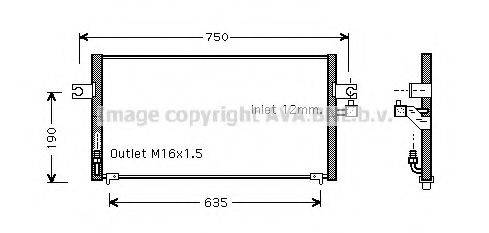 AVA QUALITY COOLING DN5212 Конденсатор, кондиціонер