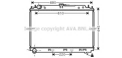 AVA QUALITY COOLING DNA2296 Радіатор, охолодження двигуна