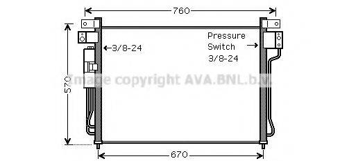 AVA QUALITY COOLING DNA5299D Конденсатор, кондиціонер