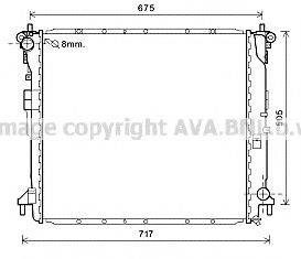 AVA QUALITY COOLING DW2103 Радіатор, охолодження двигуна