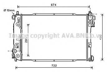 AVA QUALITY COOLING DW2133 Радіатор, охолодження двигуна