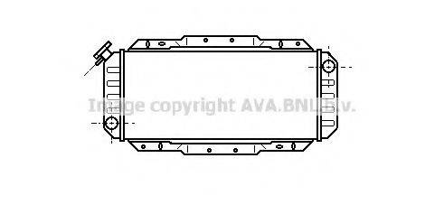 AVA QUALITY COOLING FD2007 Радіатор, охолодження двигуна